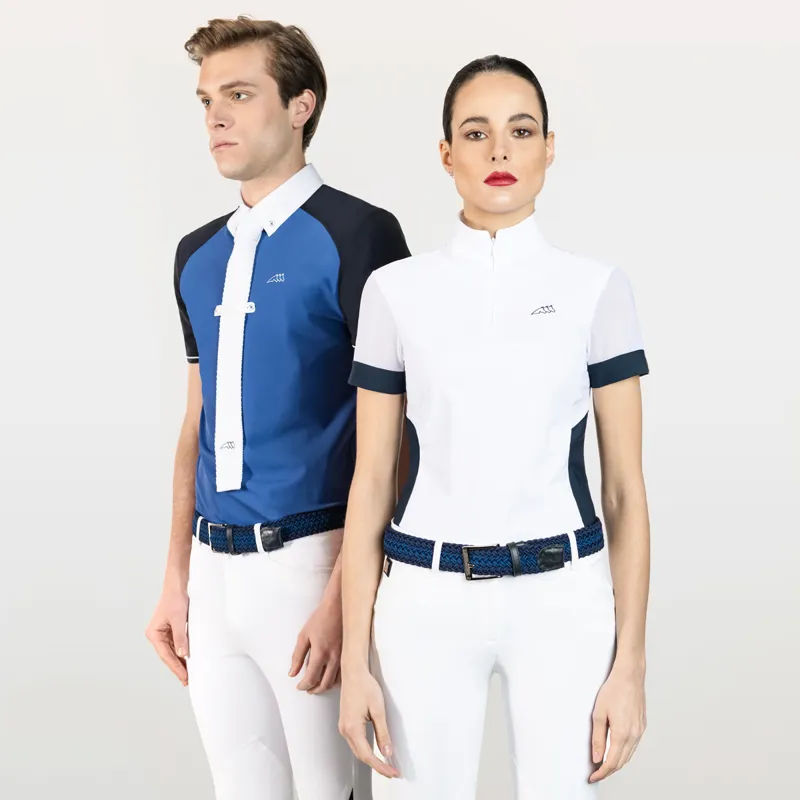 Equiline Xander Unisex Braided Belt - Blue-2