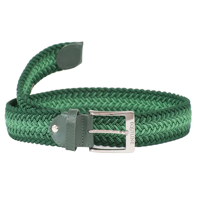 Equiline Xander Unisex Braided Belt - Green