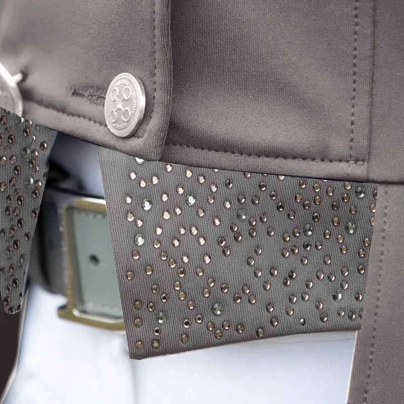 Equetech Jersey Deluxe Ladies Dressage Tailcoat - Grey-4