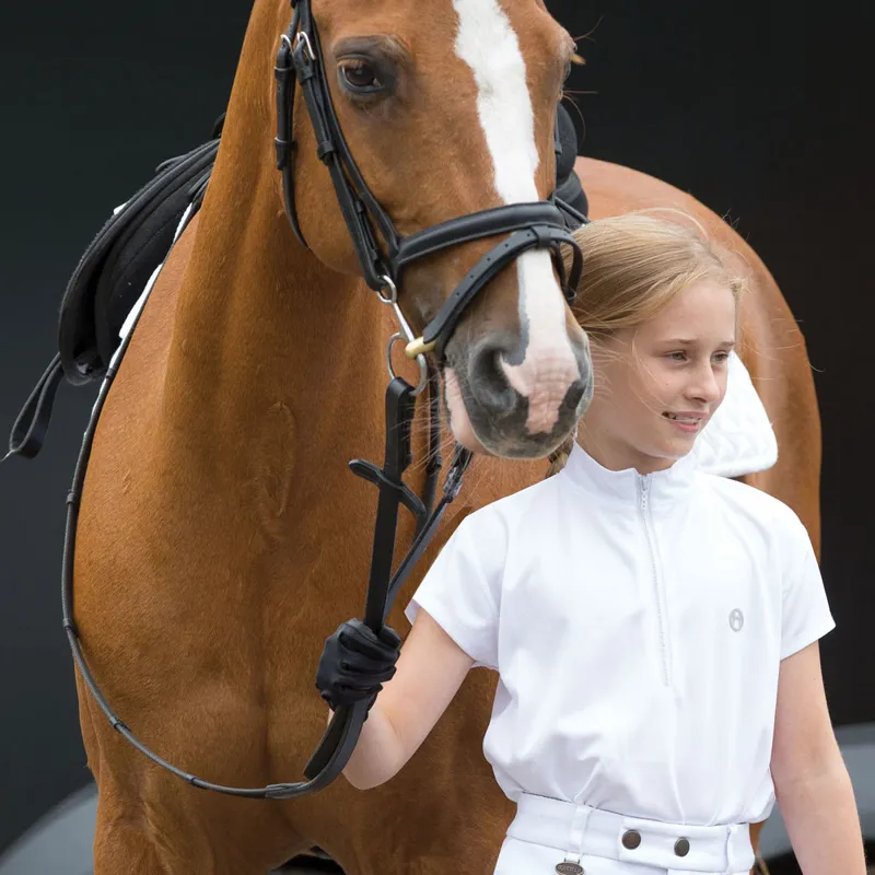 Equetech Live Love Ride Girls Competition Shirt - White-1