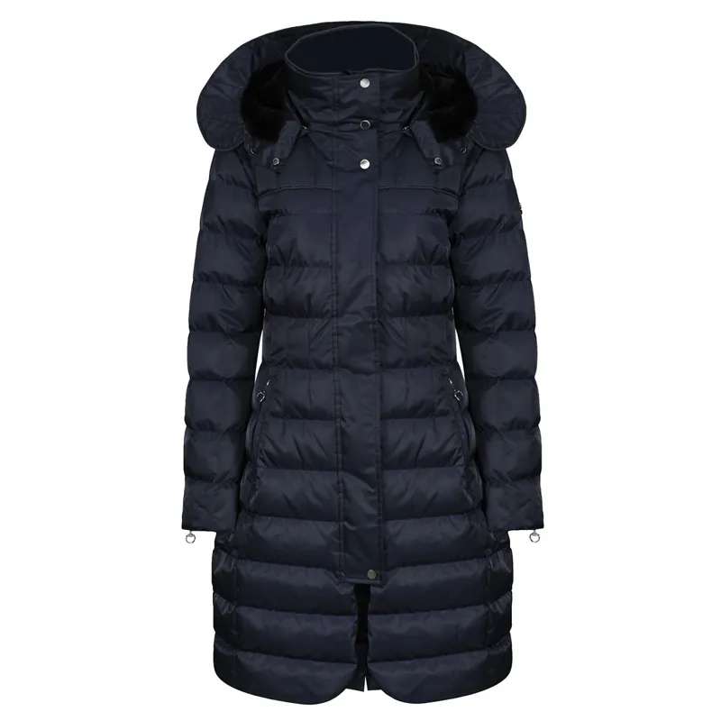 Equetech Alpha Long Quilted Jacket - Navy