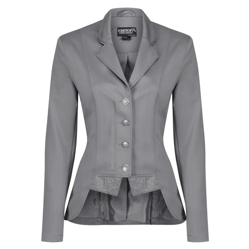 Equetech Moonlight Ladies Dressage Competition Jacket Grey Redpost