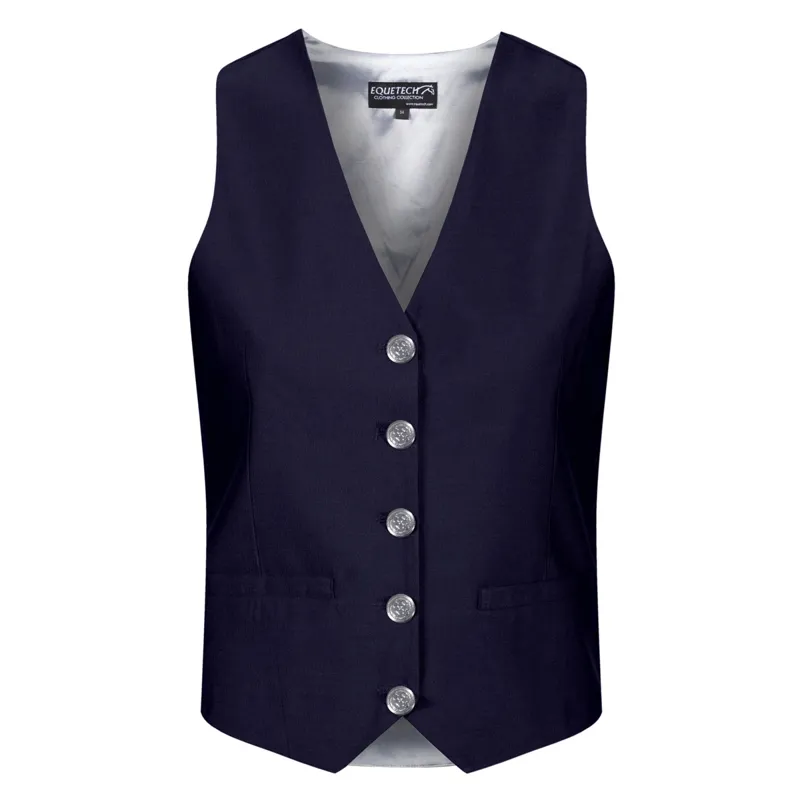 Equetech Quantum Ladies Dressage Show Waistcoat - Navy-1
