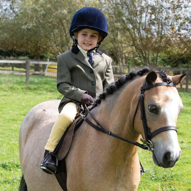 Equetech Bellingham Junior Tweed Show Jacket - Green-2