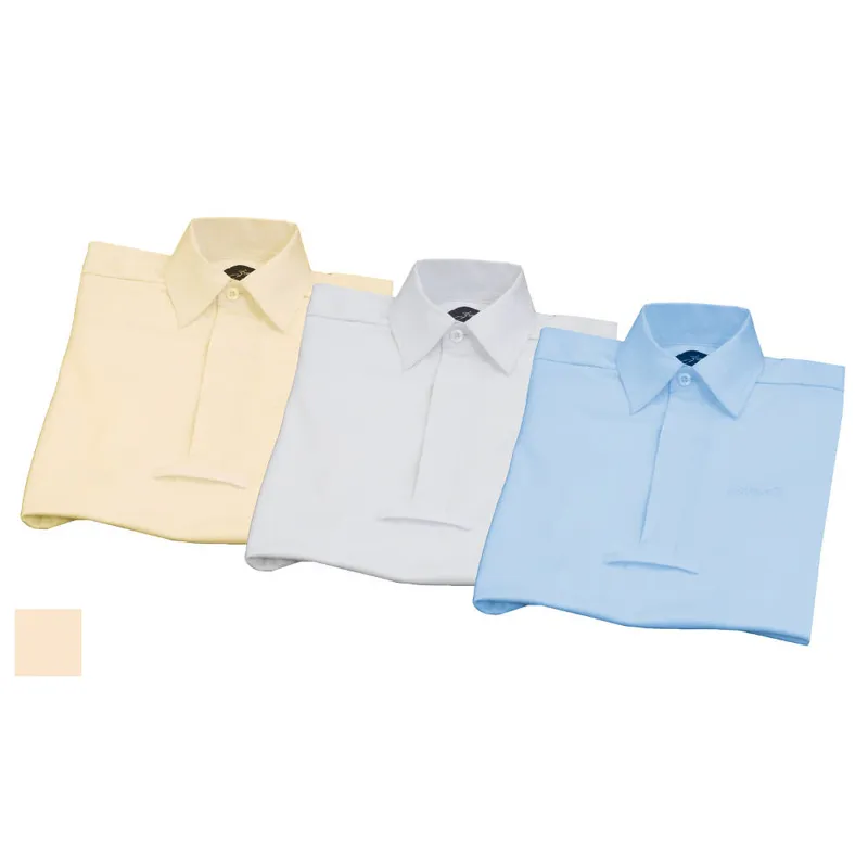 Equetech Hexatec Unisex Childs Show Shirt - Buttermilk Yellow-1