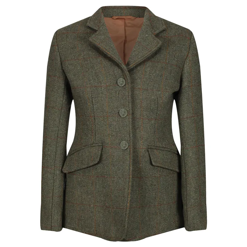 Equetech Claydon Tweed Junior Show Jacket - Green
