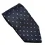 Equetech Diamond Junior Show Tie - Navy/Light Blue