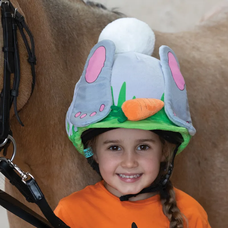 Equetech Animal Hat Silk - Bunny Burrows-2