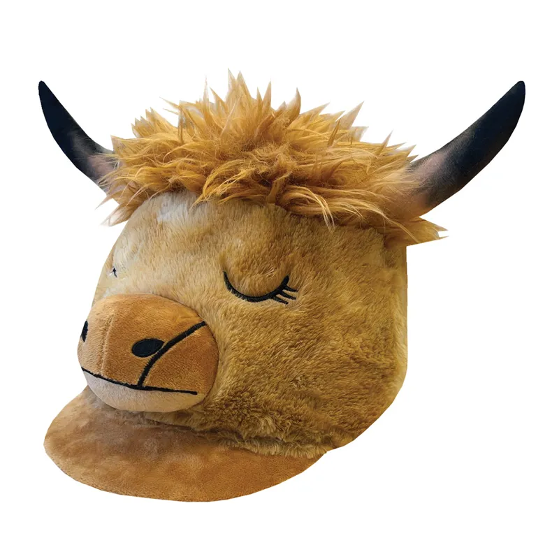 Equetech Animal Hat Silk - Heather Highland Cow