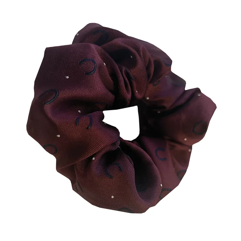 Equetech Horseshoe Scrunchie - Maroon/Navy