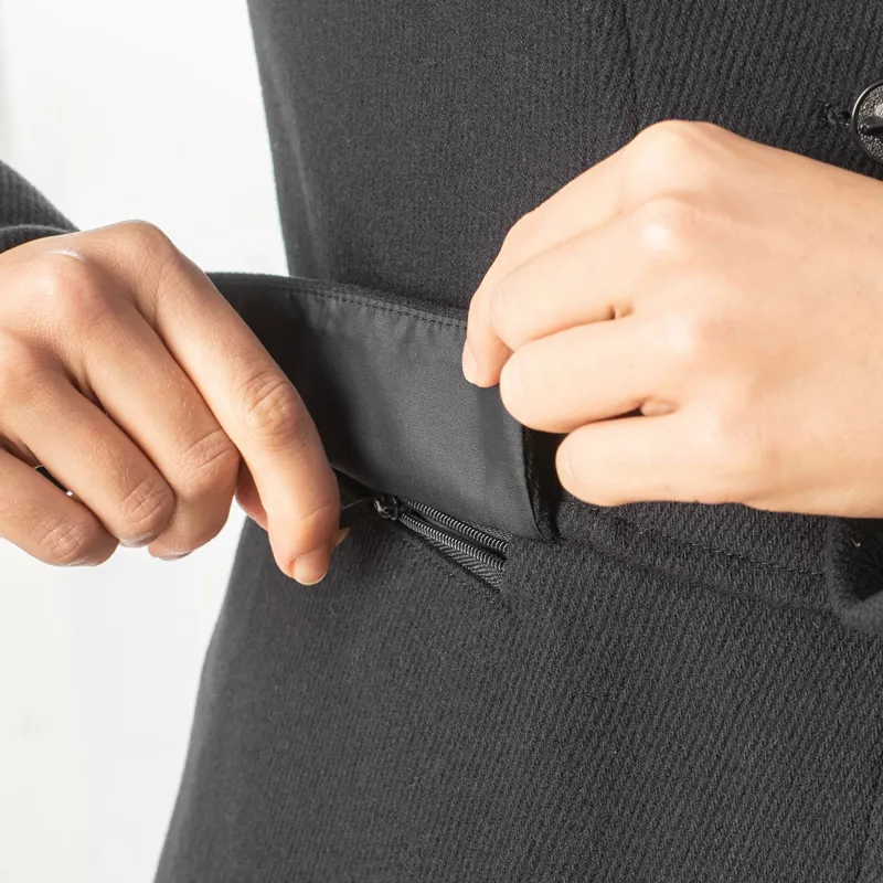 Equetech Hunt Wool Frock Ladies Coat - Black-6