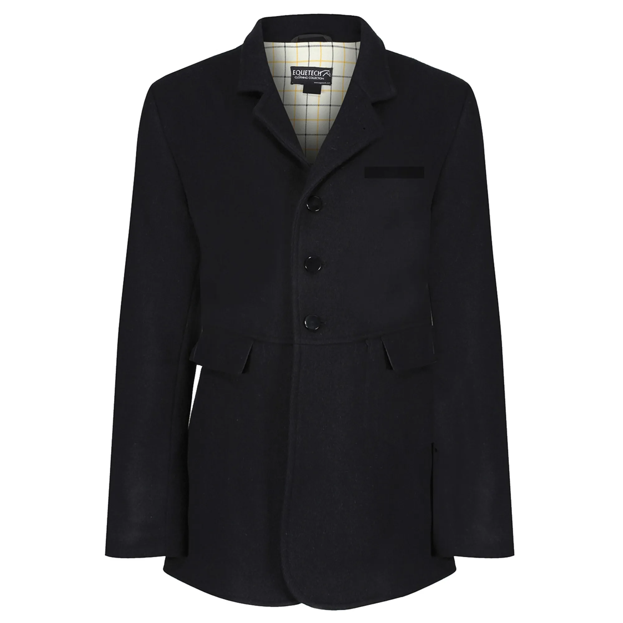 Equetech Hunt Wool Frock Mens Coat Black - Main Image