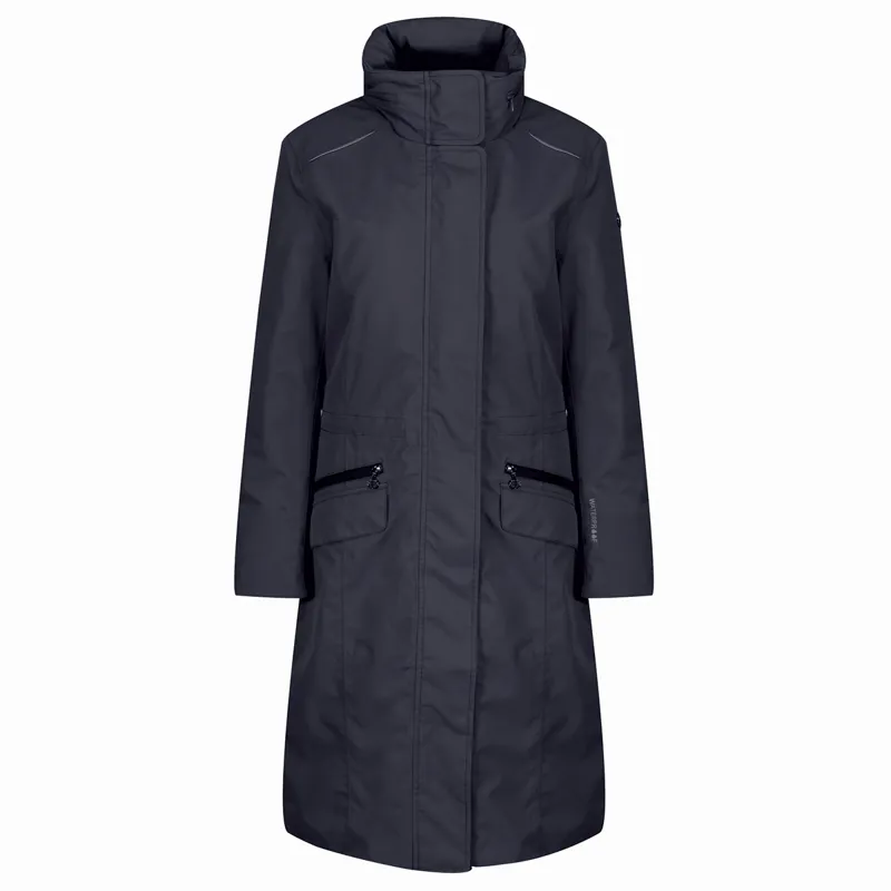 Equetech Venture Elite Ladies Long Waterproof Jacket - Navy