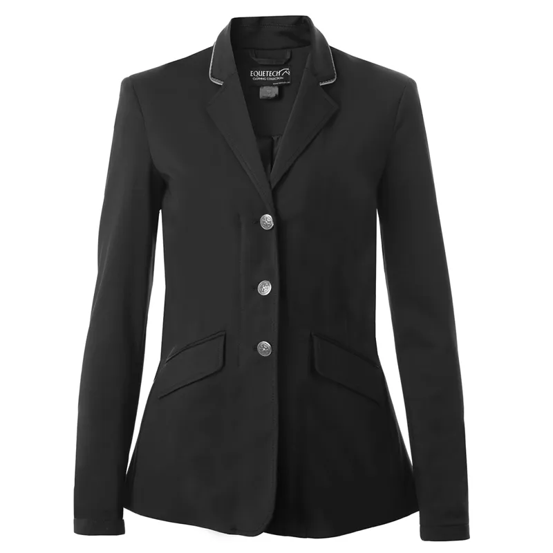 Equetech Jersey Deluxe Junior Show Jacket - Black