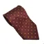 Equetech Polka Dot Adults Show Tie - Burgundy/Canary Gold