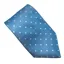 Equetech Polka Dot Adults Show Tie - Light Blue/White