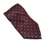 Equetech Polka Dot Adults Show Tie - Maroon/White