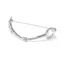 Equetech Snaffle Stock Pin - Silver