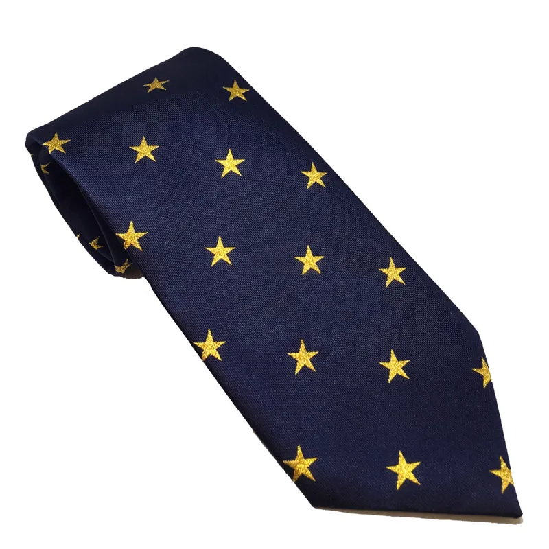 Equetech Stars Junior Show Tie - Navy/Gold