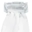 Equetech Deluxe Ready Tied Stock - Diamante Band/White