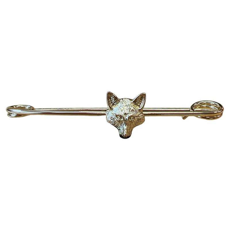 Equetech Foxhead Stock Pin - Gold