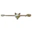Equetech Foxhead Stock Pin - Gold
