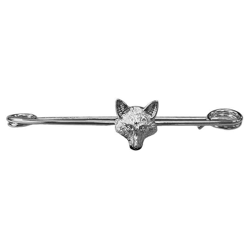 Equetech Foxhead Stock Pin - Silver