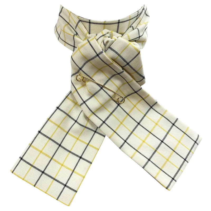 Equetech Tattersall Stock - Gold/Black Check