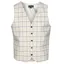Equetech Tattersall Mens Competition Waistcoat - Gold/Black Check