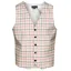 Equetech Tattersall Mens Competition Waistcoat - Red/Black Check