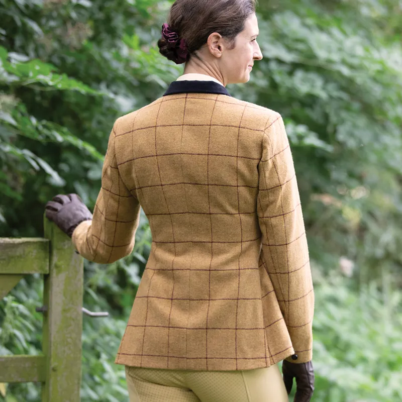 Equetech Wheatley Tweed Womens Show Jacket - Brown-2