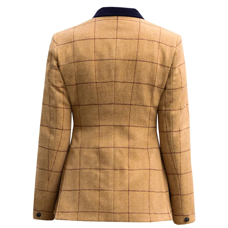 Equetech Wheatley Tweed Womens Show Jacket - Brown-3