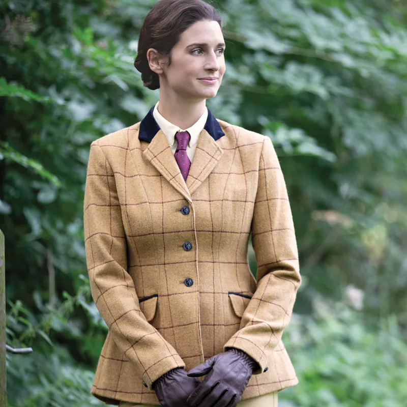 Equetech Wheatley Tweed Womens Show Jacket - Brown-4