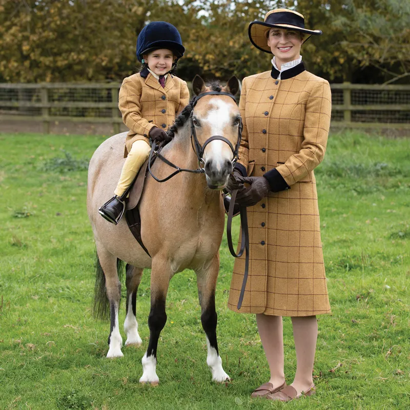 Equetech Wheatley Longline Leaders Jacket and Hat - Brown-2