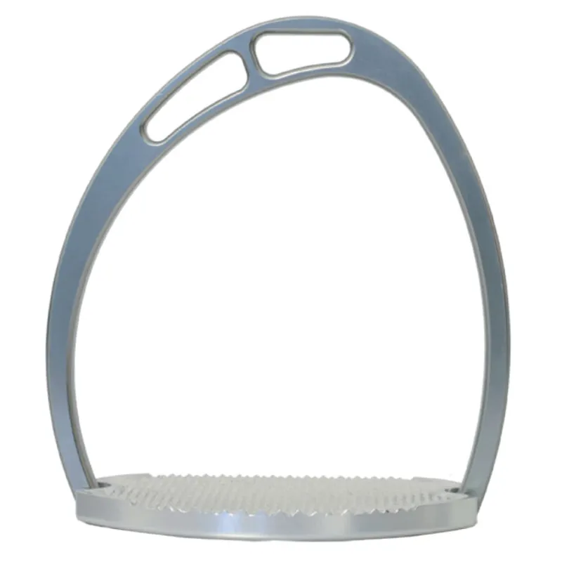 Equitaly Equi Fly Stirrup Irons - Grey/Silver-1