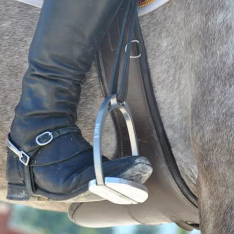 Equitaly Equi Fly Stirrup Irons - Grey/Silver-4