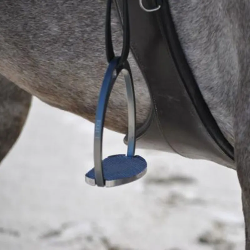 Equitaly Equi Fly Stirrup Irons - Grey/Silver-5