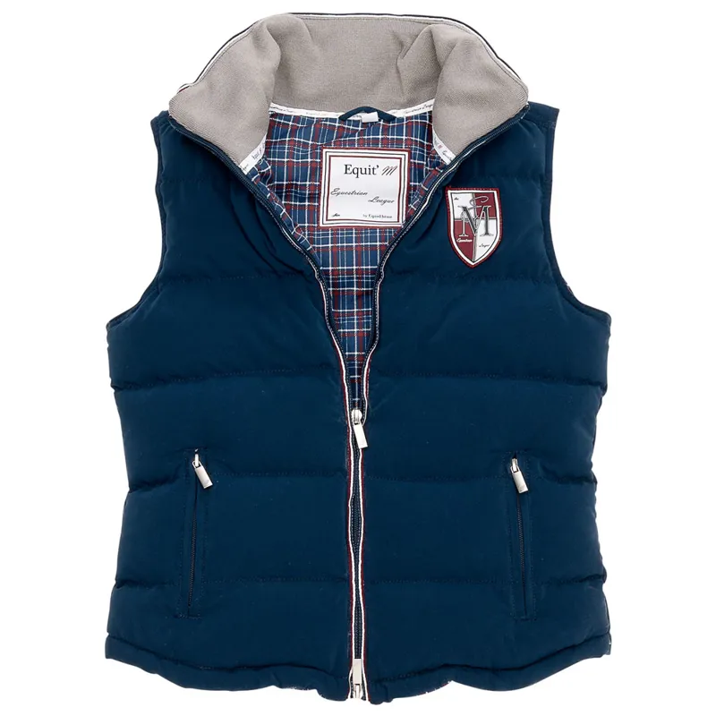 Equi-Theme EquitM Ladies Padded Waistcoat - Navy-2