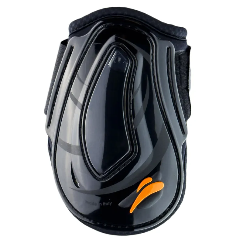 eQuick eAirshock Rear Velcro Fetlock Boots - Legend Black