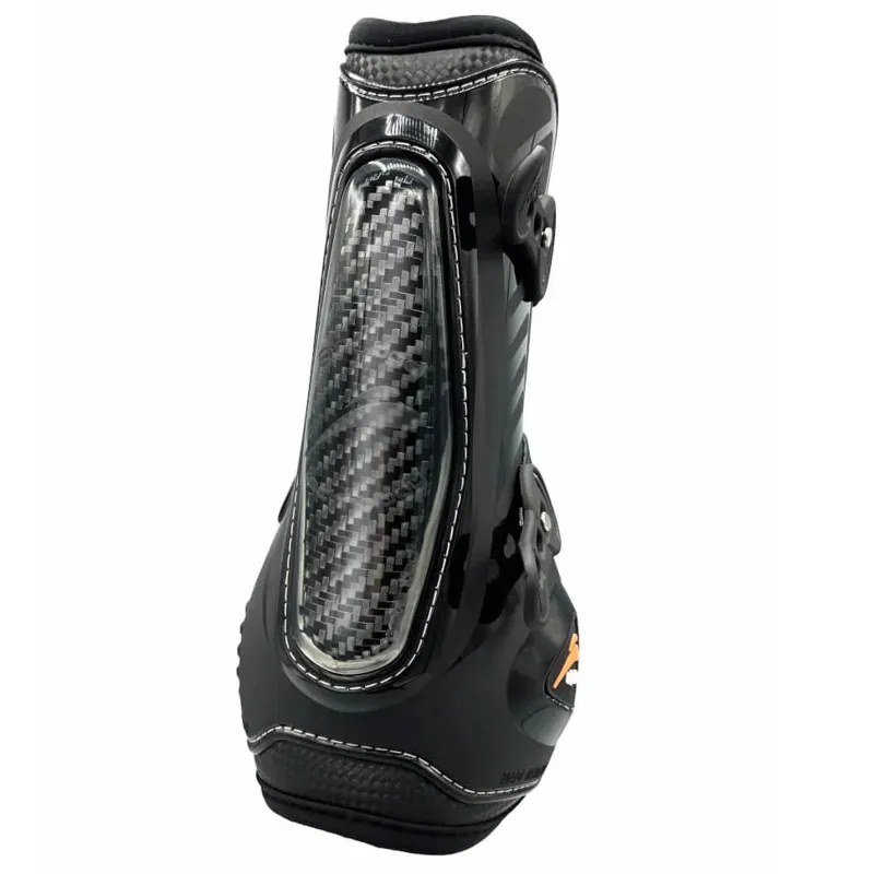 eQuick eCarbon Shock Front Tendon Boots - Black-1
