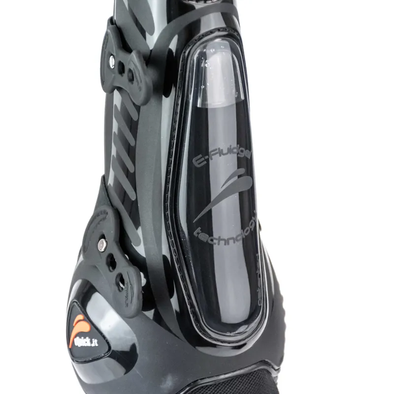 eQuick eShock Overreach Front Tendon Boots - Legend Black-3