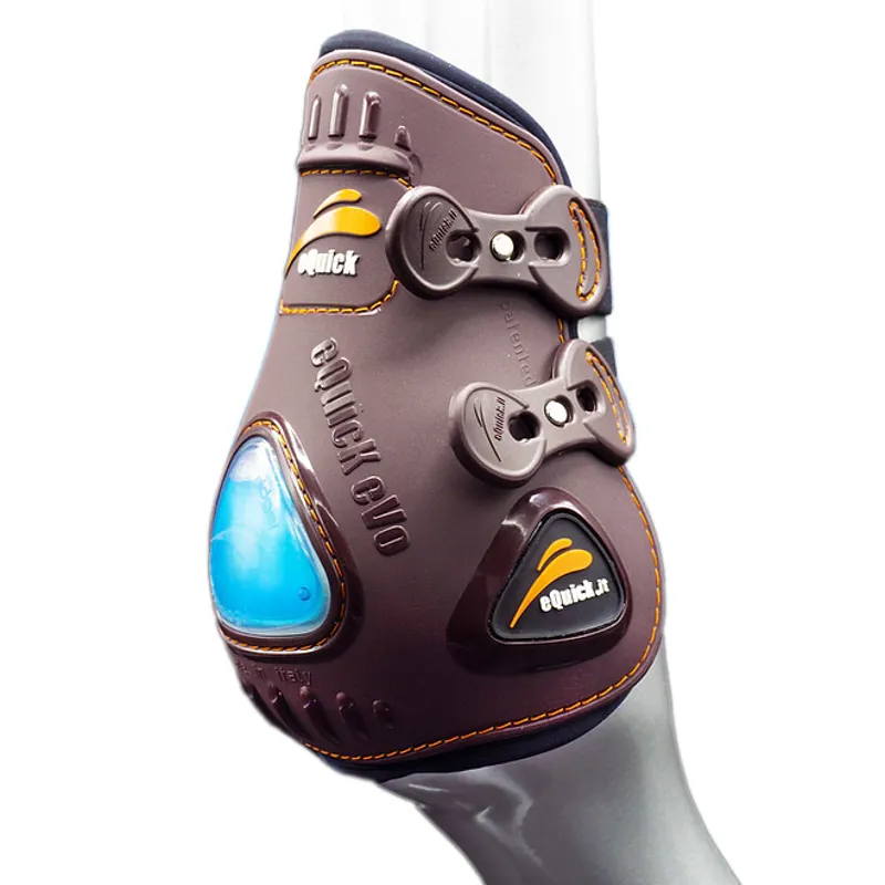 eQuick eVo Elastic Professional Fetlock Boots - Brown