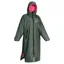 EQUIDRY All Rounder Jacket with Fleece Hood - Forest Green/Pink