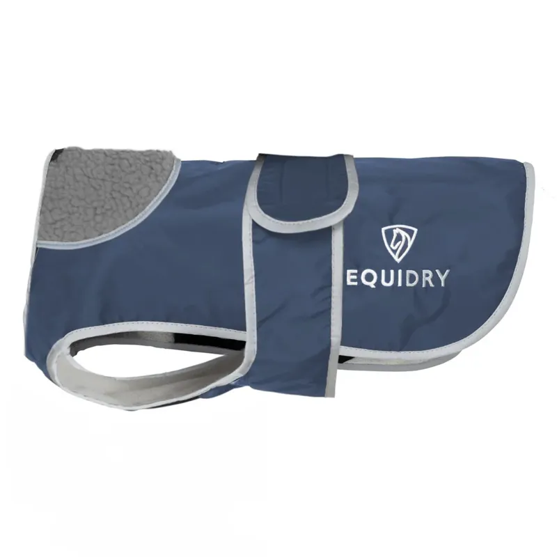 EQUIDRY Waterproof Dog Coat - Steel Blue/Grey-1