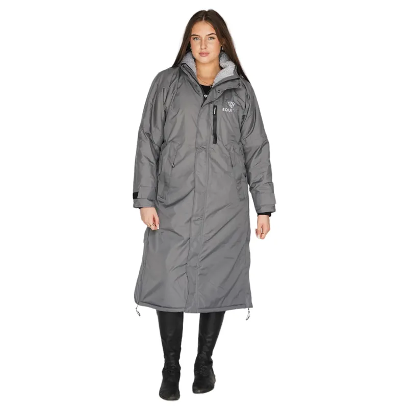 EQUIDRY Evolution Thick Fleece Lined Waterproof Jacket - Charcoal/Grey-4