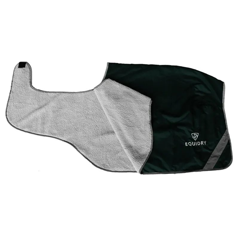 EQUIDRY Waterproof Thick Fleece Lined Exercise Sheet - Black Forest