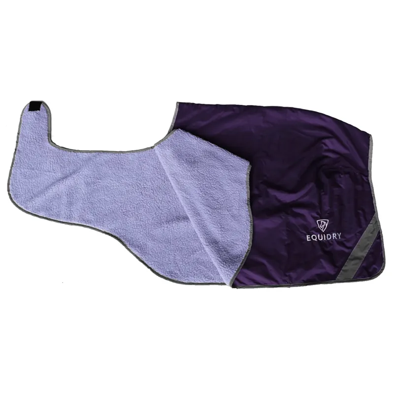 EQUIDRY Waterproof Thick Fleece Lined Exercise Sheet - Purple/Lilac