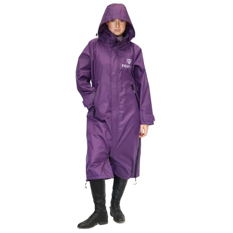EQUIDRY Evolution Mesh Lined Waterproof Jacket - Purple/Purple-8