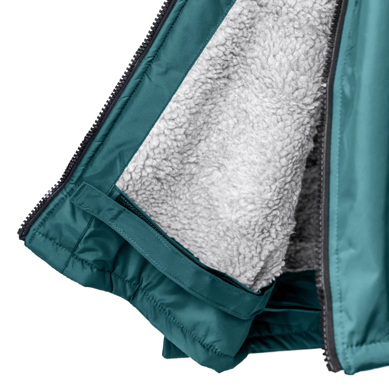EQUIDRY Pro Ride Jacket with Stowaway Hood - Teal/Grey-2