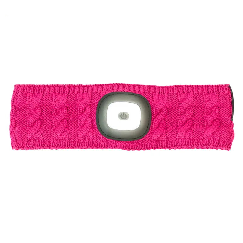 Equi Light Bamboo Head Torch Headband - Hot Pink